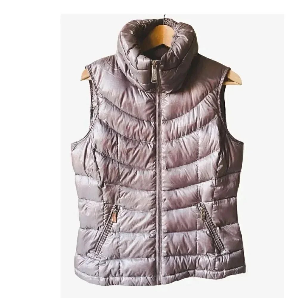 Calvin Klein Old Gold Women’s Lightweight Puffer Vest Sz M
